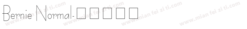 Bernie Normal字体转换